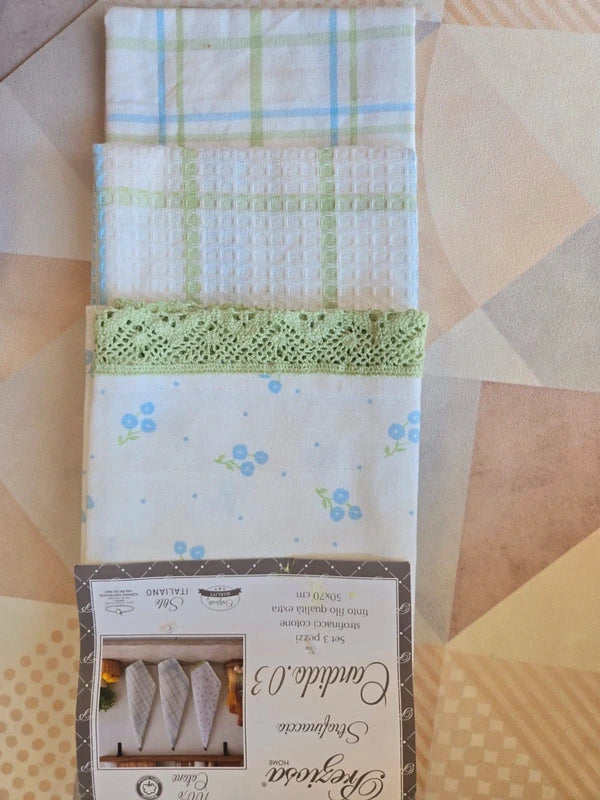 Tris strofinacci Calise – Preziosa Home