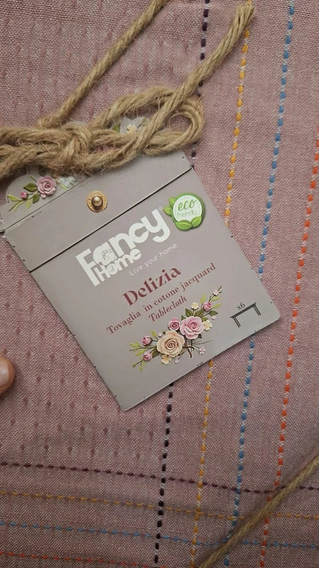 Tovaglia Delizia in cotone jacquard x12