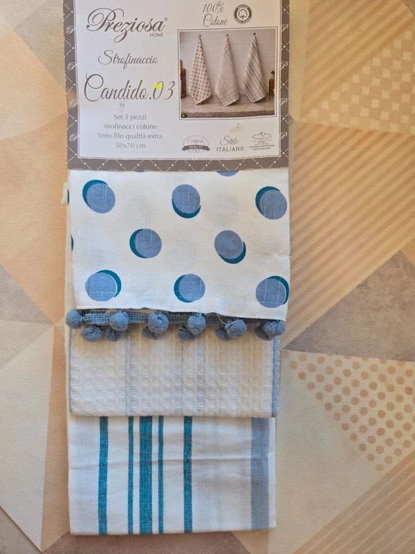Tris strofinacci Calise – Preziosa Home