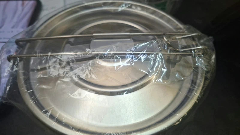 Portavivande / scaldalatte in acciaio inox 14 cm