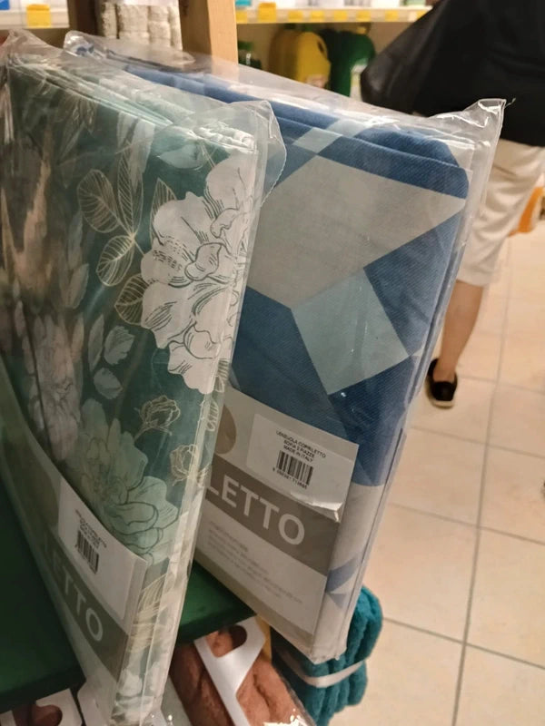 Lenzuolo copriletto matrimoniale a fantasia